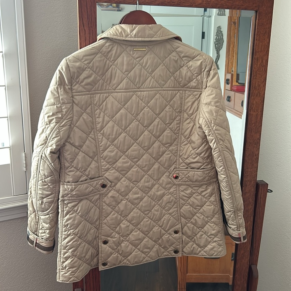 BURBERRY WESTBRIDGE TAN QUILTED JACKET sz M - Picture 8 of 10
